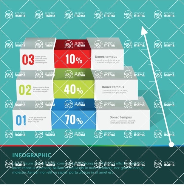 Infographic Templates Collection - Vector, Photoshop, PowerPoint, Google Slides - Modern 3D Style Infographic Template